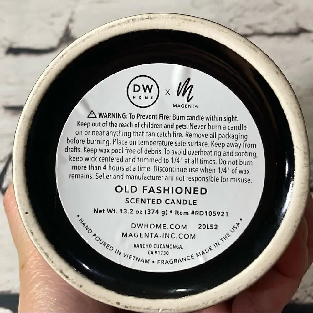 RAE DUNN scented candle “old fashioned”